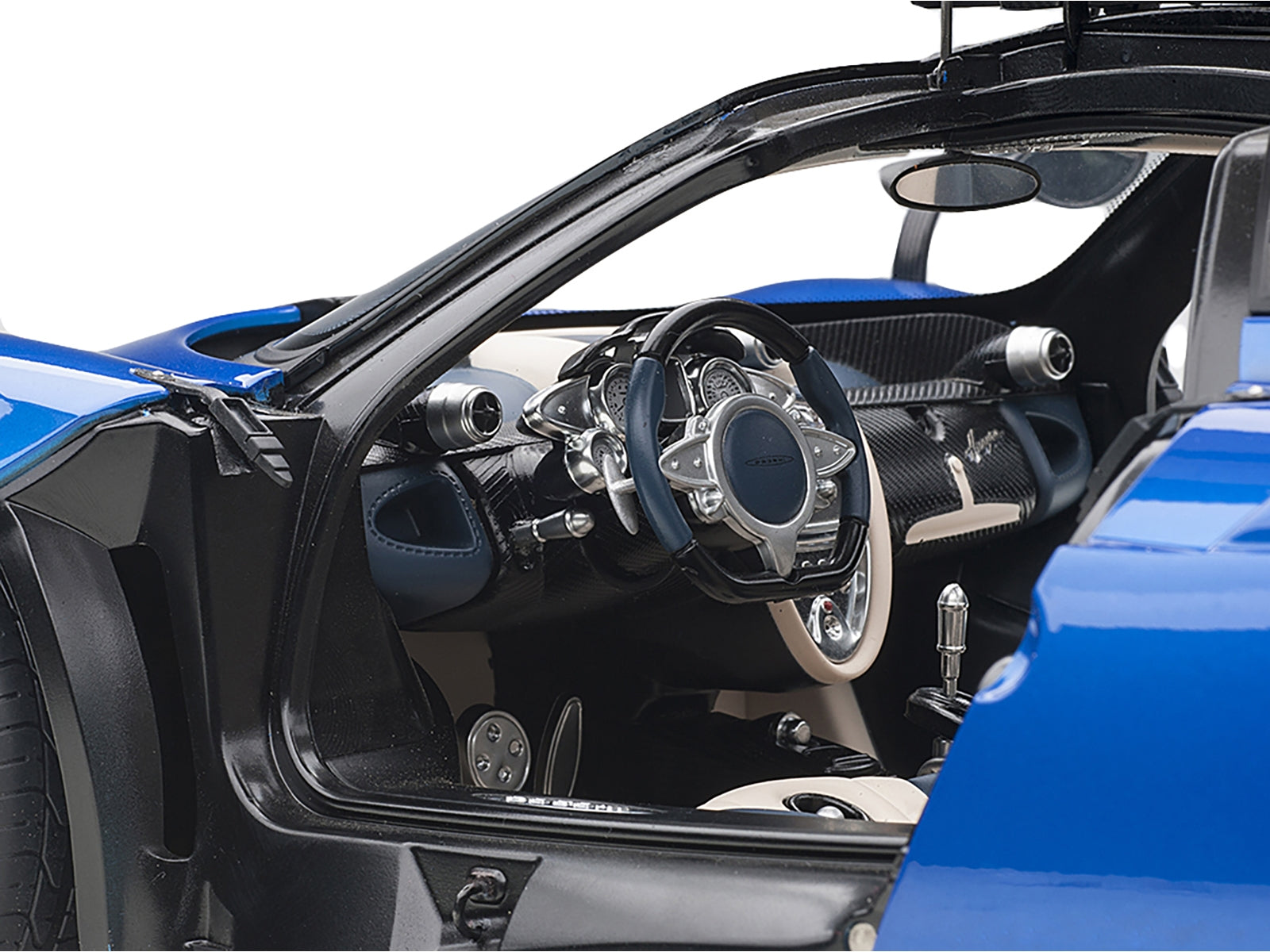 Pagani Huayra Metallic Blue with Black Top and Silver Wheels 1/12 Model Car by Autoart - Premium Pagani Models from Autoart - Just $476.99! Shop now at Rapidvehicles