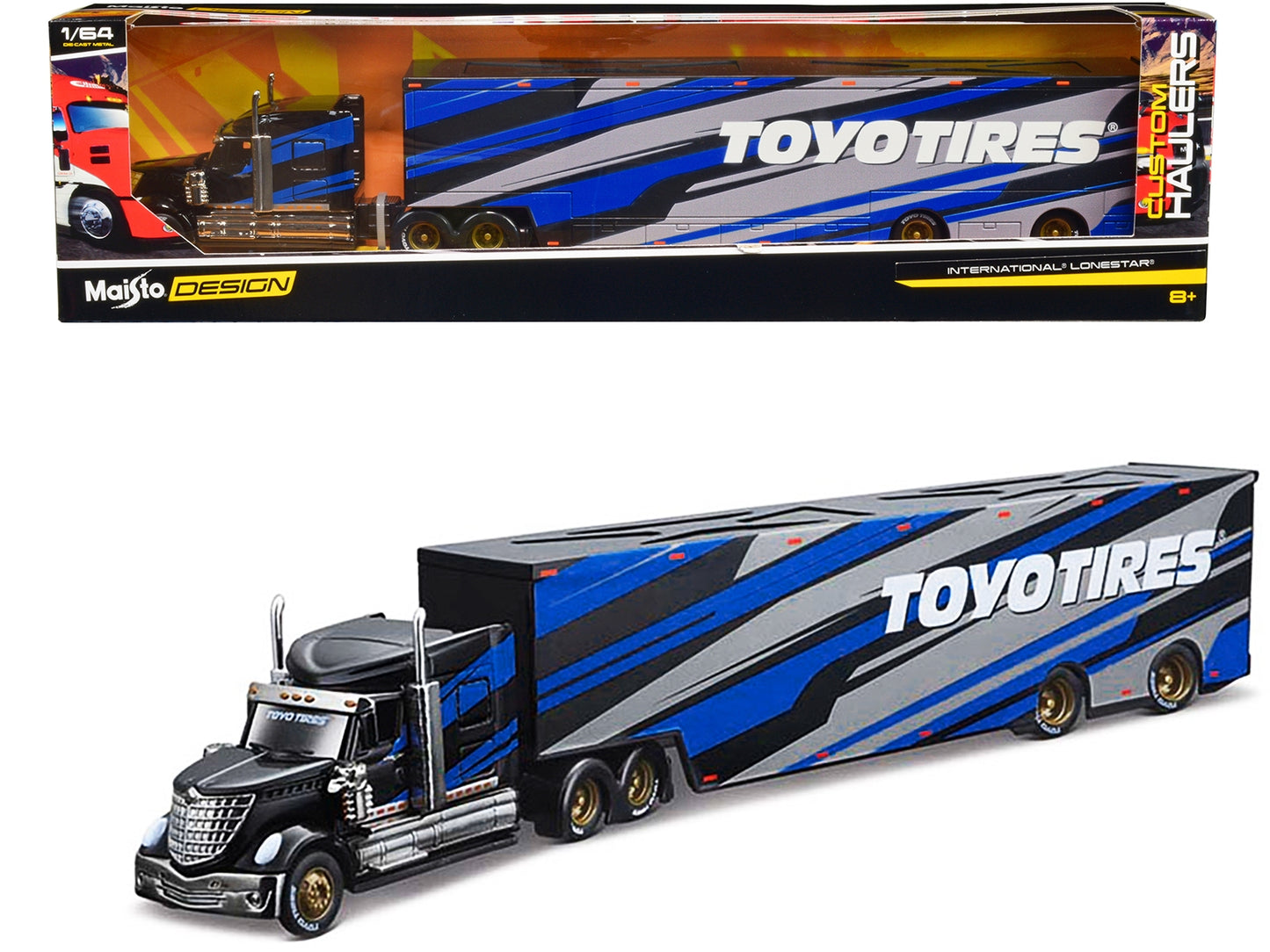 International LoneStar Enclosed Car Transporter "Toyo Tires" - Premium International Models from Maisto - Just $59.99! Shop now at Rapidvehicles