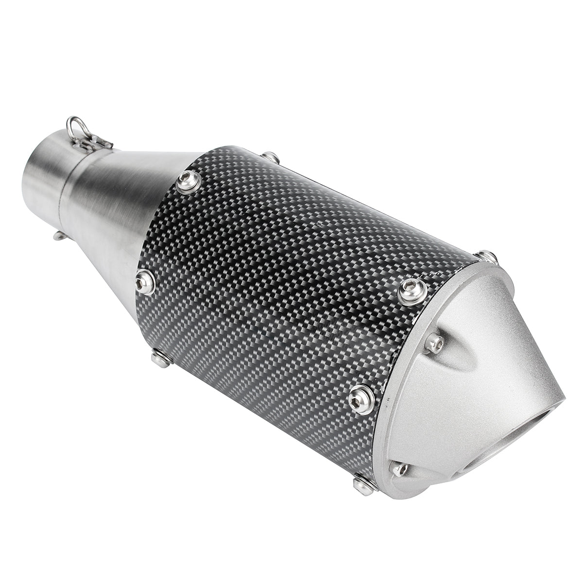 38-51mm Universal Stainless Steel Motorcycle Carbon Fiber Tail Exhaust Pipe - Premium Motorcycle from Rapidvehicles - Just $64.99! Shop now at Rapidvehicles