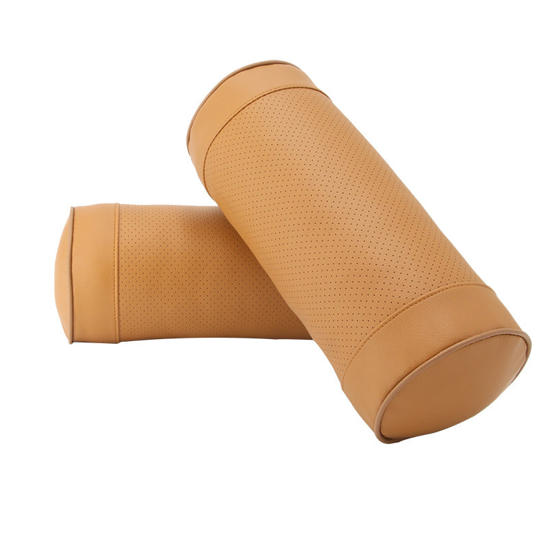 Leather cylindrical car seat pillow - Premium Stowing Tidying from Rapidvehicles - Just $21.99! Shop now at Rapidvehicles