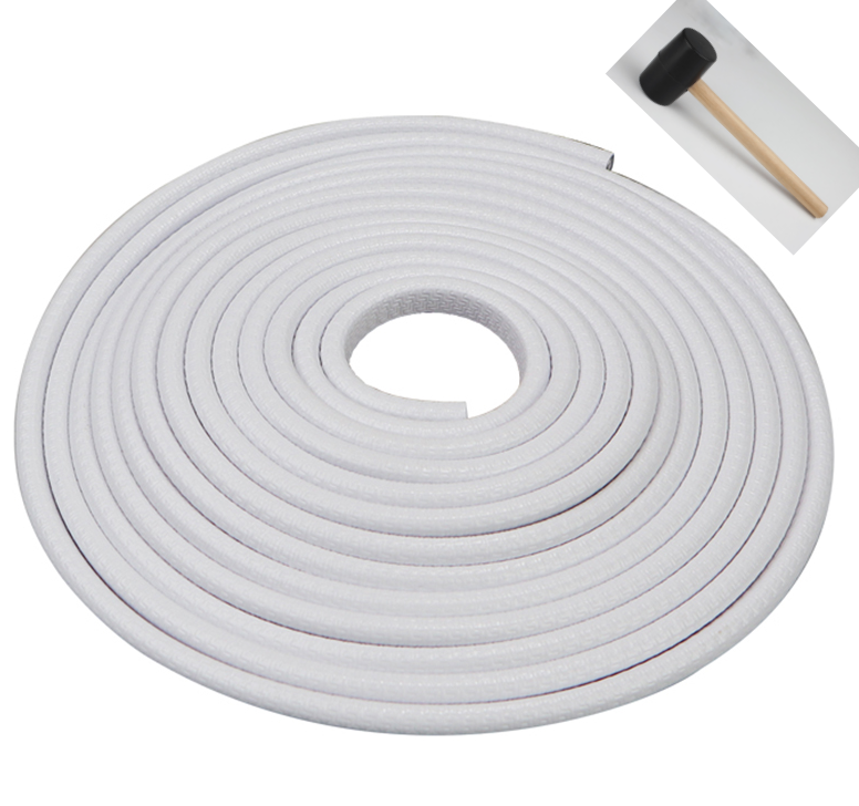 Color: White+hammer, Size: 10M - Universal Built-in Steel Disc Car Anti Collision Strip Auto Door Edge Scratch Protecter Bumper Strip - Premium Exterior Parts from Rapidvehicles - Just $35.81! Shop now at Rapidvehicles