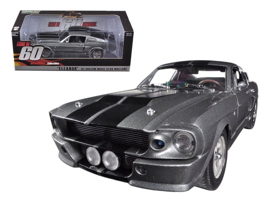 1967 Ford Mustang Custom "Eleanor" Gray Metallic with Black - Premium Movie/TV Series Models from Greenlight - Just $86.47! Shop now at Rapidvehicles