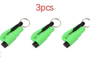 Color: Green 3pcs - 3 in 1 Emergency Mini Hammer Safety Auto Car - Premium Other Maintenance Products from Rapidvehicles - Just $14.99! Shop now at Rapidvehicles