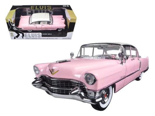 1955 Pink Cadillac Fleetwood Series 60 Special "Elvis Presley" 1/18 Diecast Model Car by Greenlight  free shipping USA