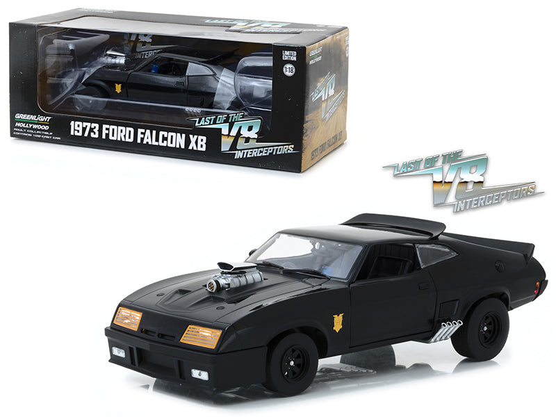 1973 Ford Falcon XB Black "Last of the V8 Interceptors" (1979) Movie 1/18 Diecast Model Car by Greenlight free shipping USA