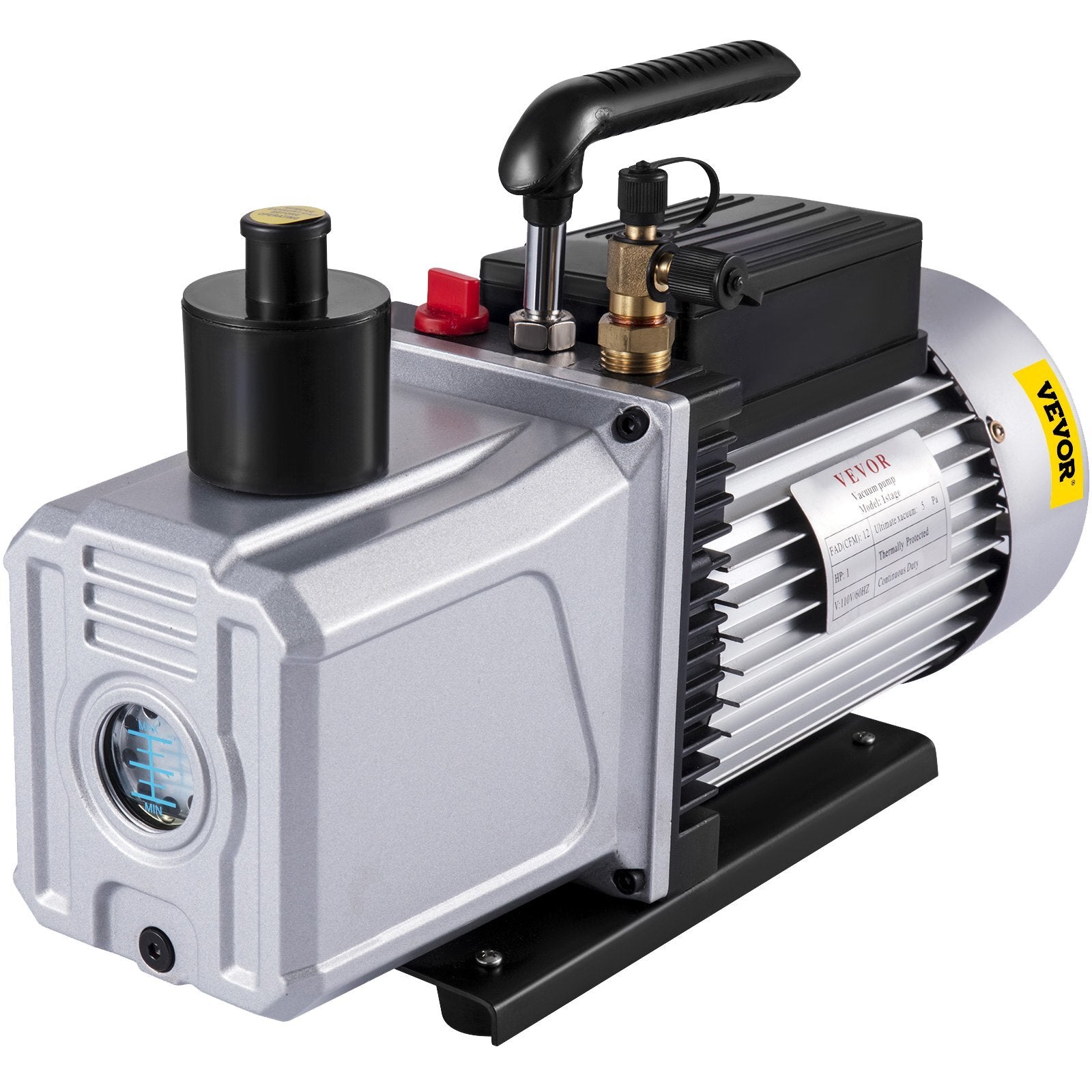 VEVOR Vacuum Pump 12CFM 1 HP Single Stage Air Conditioning Vacuum - Premium Vacuum Pump from VEVOR - Just $204.44! Shop now at Rapidvehicles