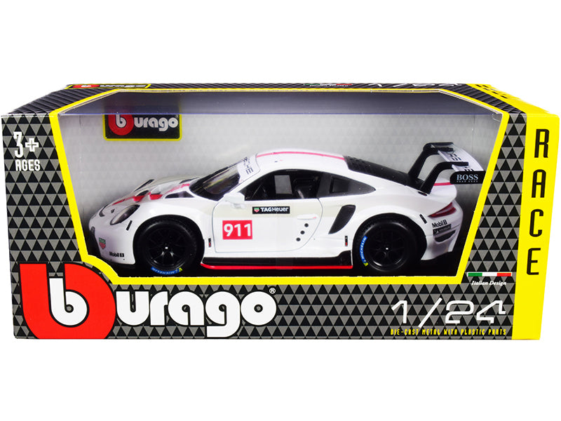 Porsche 911 RSR GT #911 White "Race" Series 1/24 Diecast Model - Premium  from Rapidvehicles - Just $52.19! Shop now at Rapidvehicles