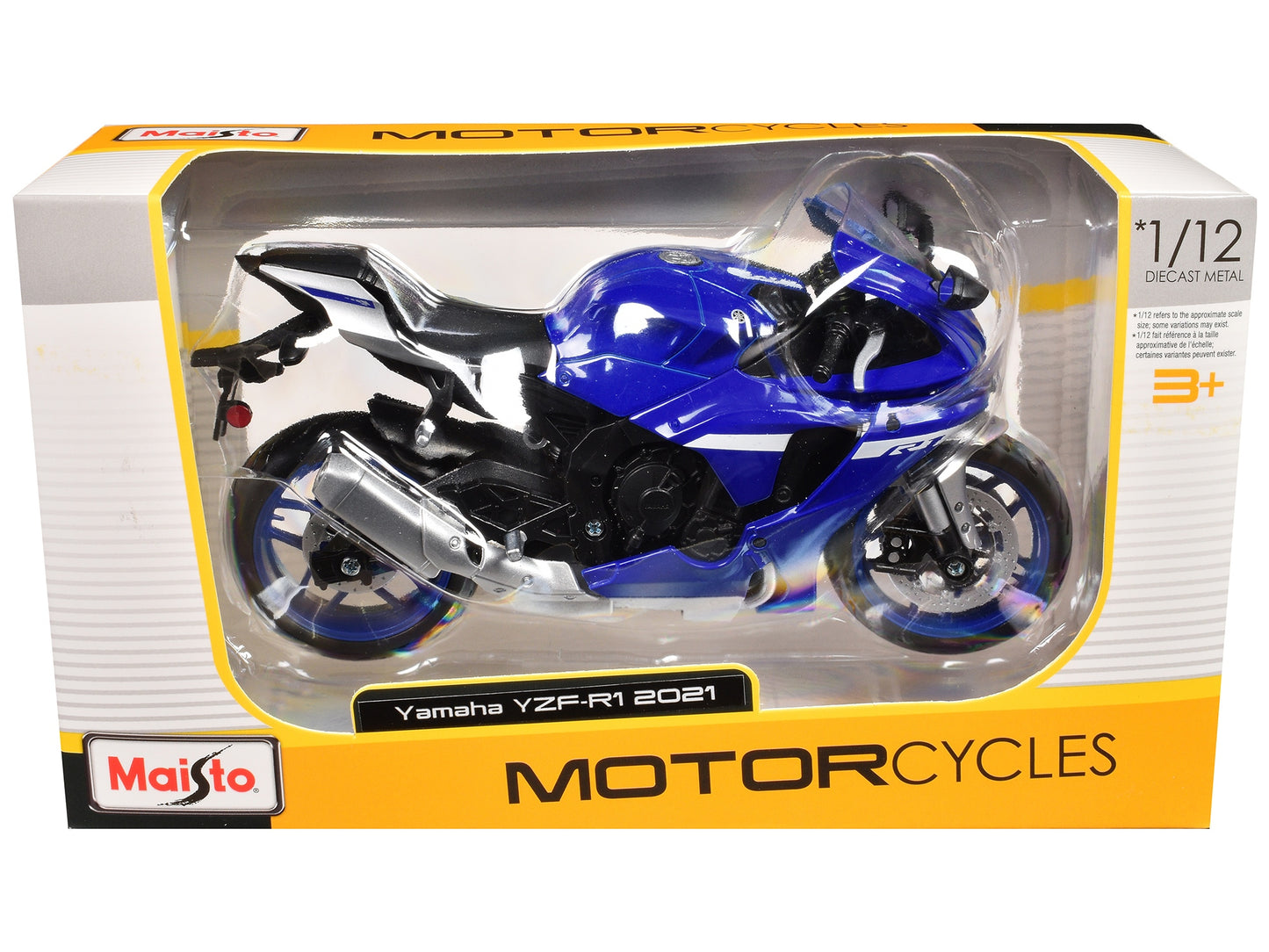 2021 Yamaha YZF-R1 Motorcycle Blue 1/12 Diecast Model by Maisto - Premium Yamaha Motorcycles from Maisto - Just $43.19! Shop now at Rapidvehicles