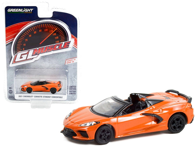 2021 Chevrolet Corvette Stingray Convertible Sebring Orange - Premium Corvette Models from Greenlight - Just $23.45! Shop now at Rapidvehicles