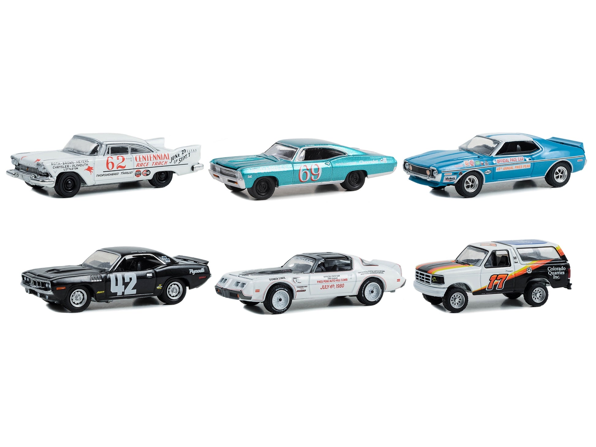 "Pikes Peak International Hill Climb" Series 1 Set of 6 pieces - Premium 1/64 Scale Sets from Greenlight - Just $80.99! Shop now at Rapidvehicles