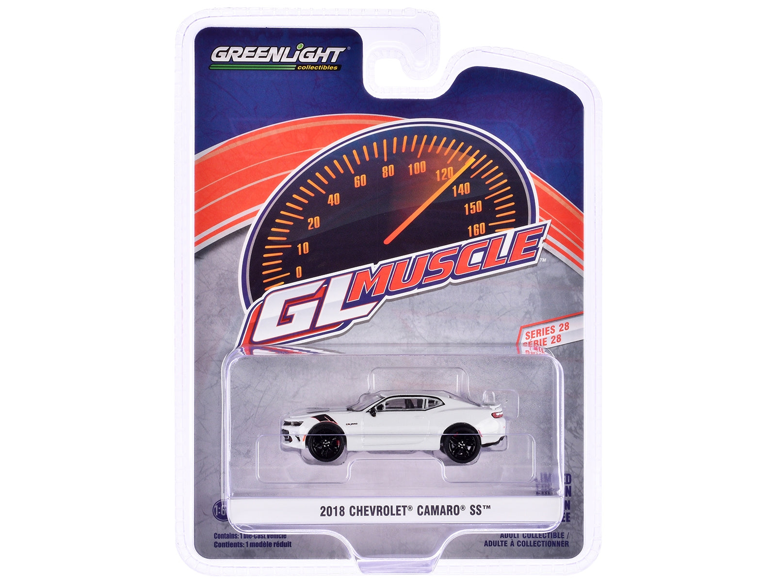 2018 Chevrolet Camaro SS Redline Edition Silver Ice Metallic "GreenLight Muscle" Series 28 1/64 Diecast Model Car by Greenlight - Premium Camaro Models from Greenlight - Just $23.45! Shop now at Rapidvehicles