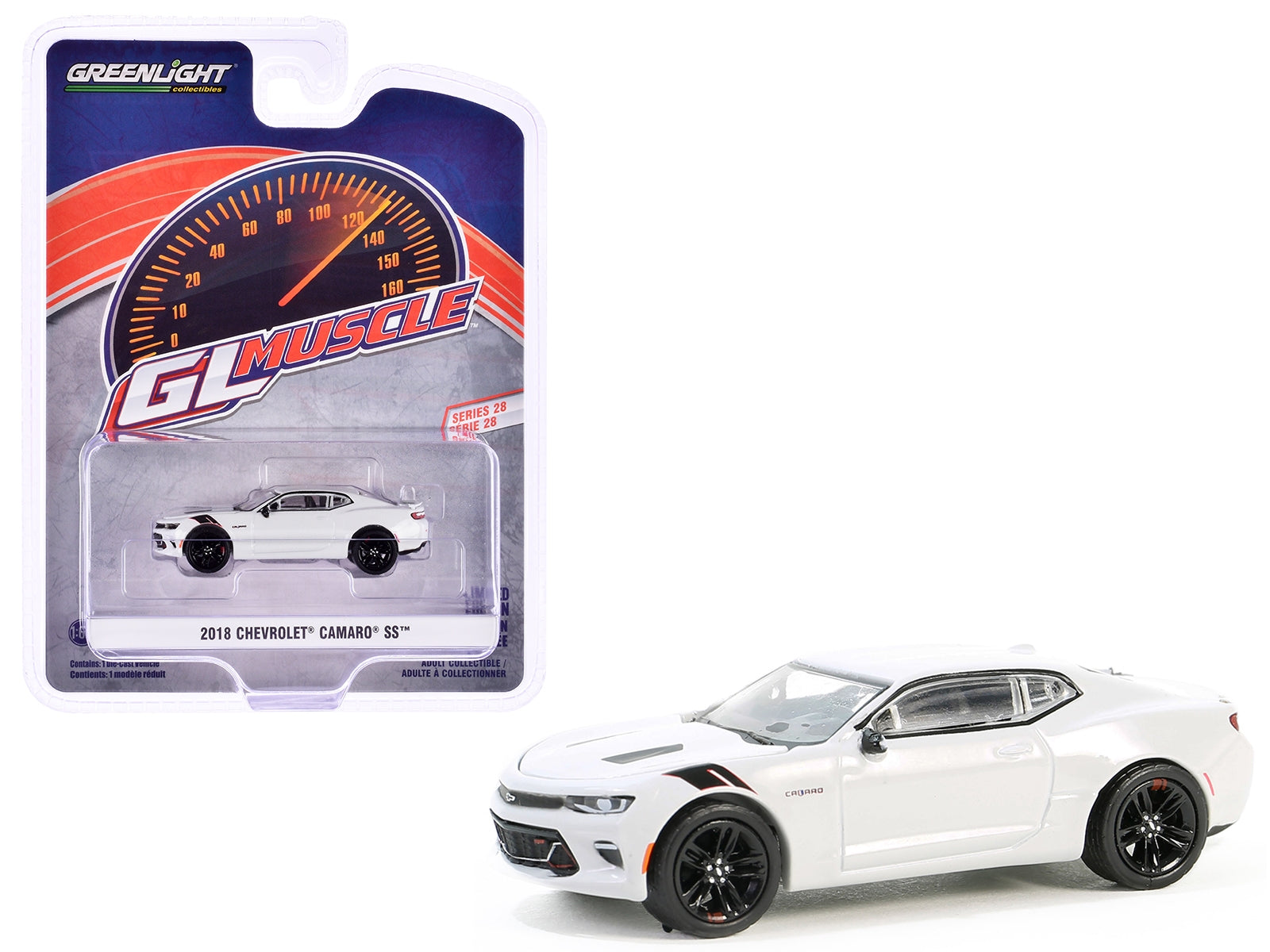 2018 Chevrolet Camaro SS Redline Edition Silver Ice Metallic "GreenLight Muscle" Series 28 1/64 Diecast Model Car by Greenlight - Premium Camaro Models from Greenlight - Just $23.45! Shop now at Rapidvehicles