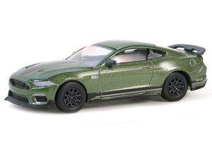 2022 Ford Mustang Mach 1 Eruption Green Metallic with Black Stripes "GreenLight Muscle" Series 28 1/64 Diecast Model Car by Greenlight - Premium Mustang Models from Greenlight - Just $22.99! Shop now at Rapidvehicles