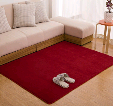 Color: Red wine, Size: 60x160cm - Memory cotton coral velvet carpet Living room bedroom door mats Bathroom kitchen non-slip absorbent carpets - Premium Floor Mats from Rapidvehicles - Just $29.99! Shop now at Rapidvehicles