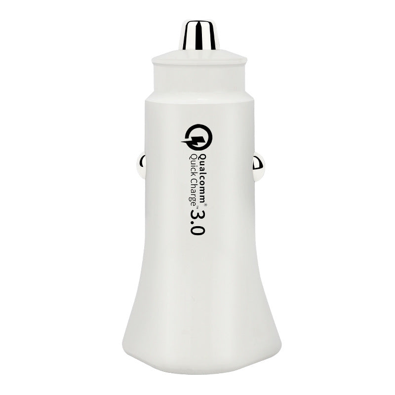 Color: White - New plastic car charger - Premium Interior Parts from Rapidvehicles - Just $14.99! Shop now at Rapidvehicles