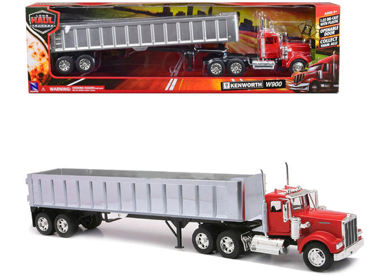 Kenworth W900 Frameless Dump Truck Red and Chrome "Long Haul - Premium Kenworth Models from New Ray - Just $83.69! Shop now at Rapidvehicles