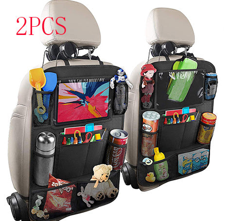 Color: 2pcs Black - Car storage bag car seat back pocket - Premium Automobiles Seat Covers from Rapidvehicles - Just $33.99! Shop now at Rapidvehicles