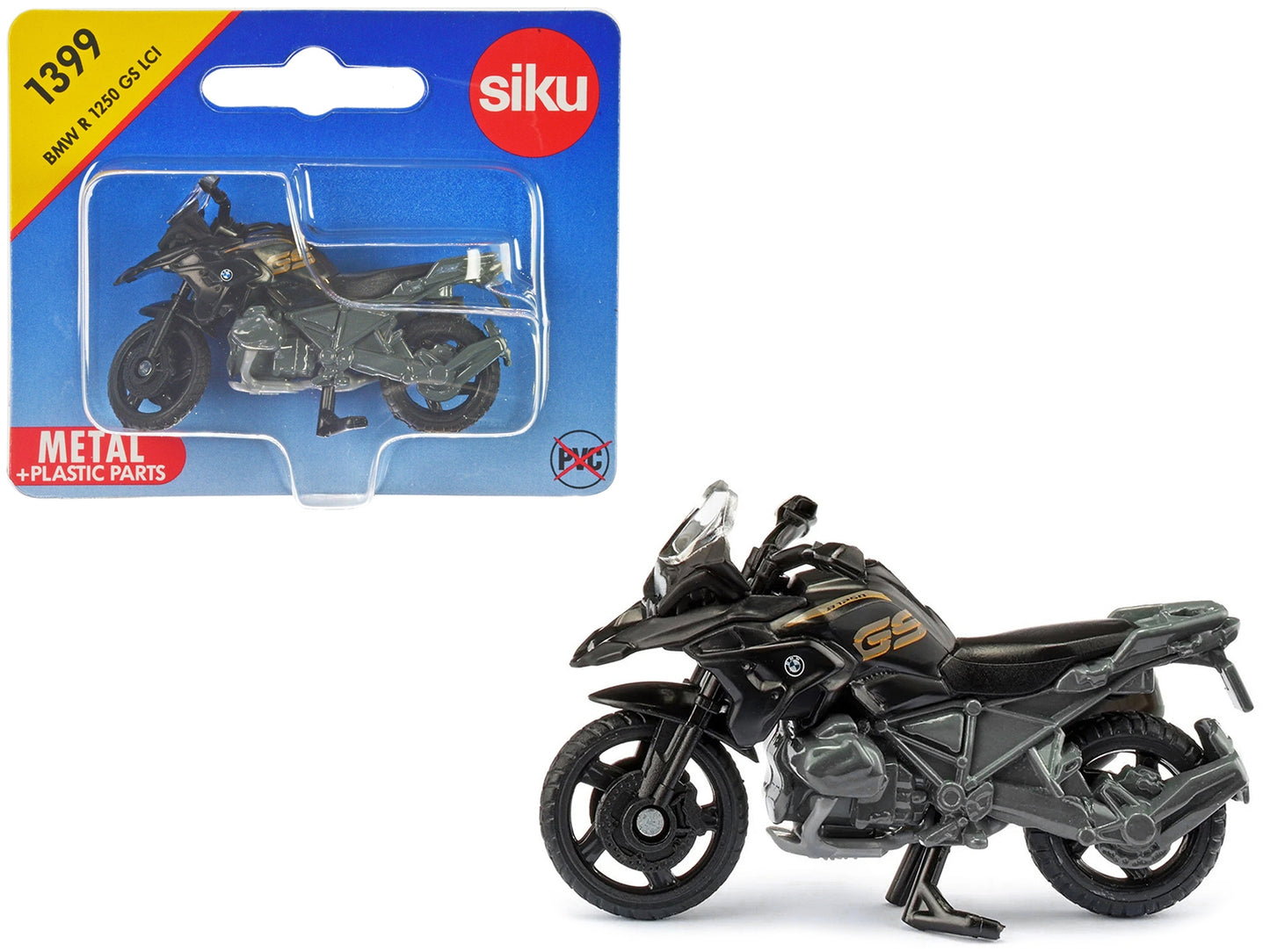 BMW R1250 GS LCI Motorcycle Black and Gray Diecast Model by Siku - Premium BMW Motorcycles from SIKU - Just $24.29! Shop now at Rapidvehicles