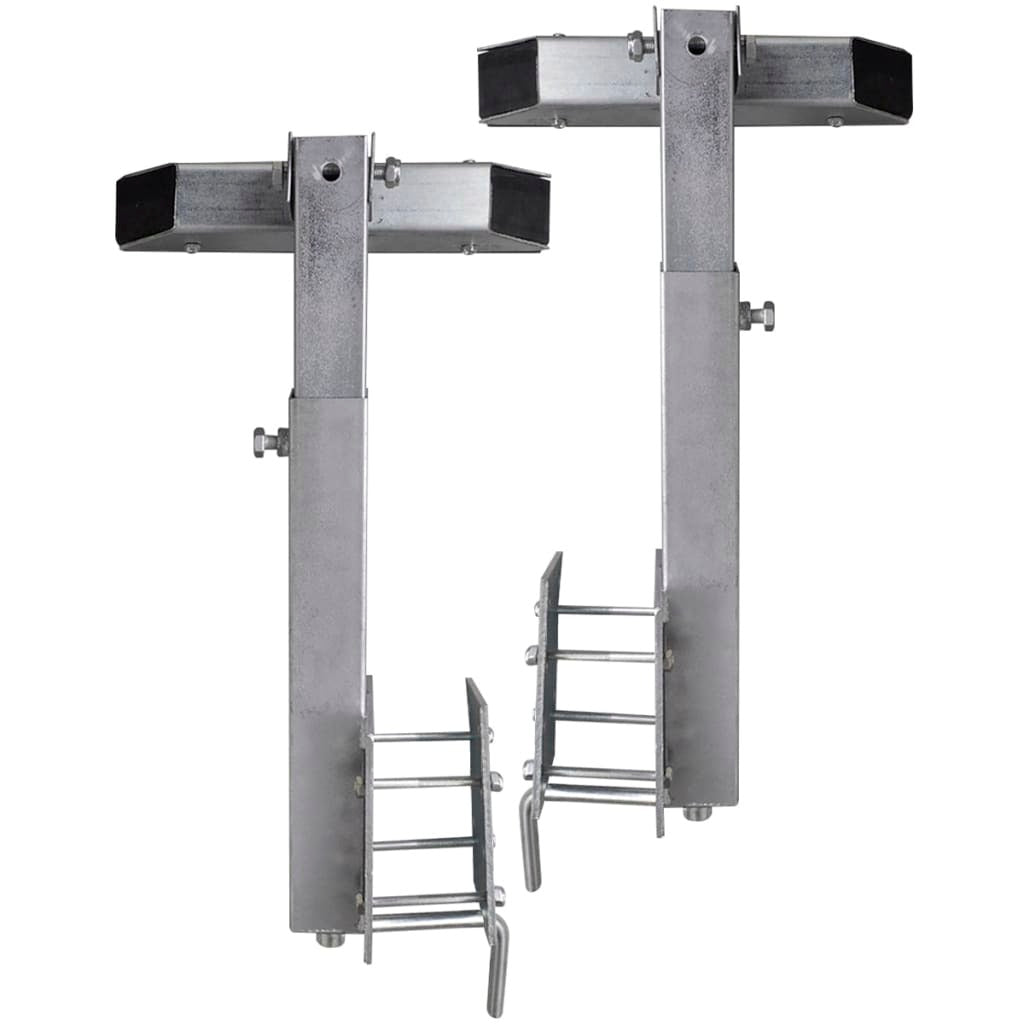 vidaXL Boat Trailer Solid Bar Bow Support Set of 2 24.8"-34.6" - Premium Motor Vehicle Trailers from vidaXL - Just $121.74! Shop now at Rapidvehicles