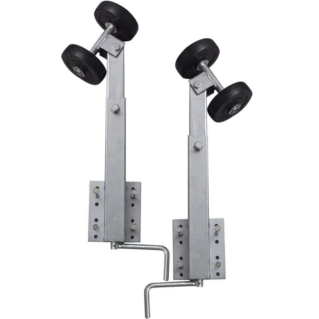 vidaXL Boat Trailer Double Roller Bow Support Set of 2 23.2"-33.1" - Premium Motor Vehicle Trailers from vidaXL - Just $122.99! Shop now at Rapidvehicles