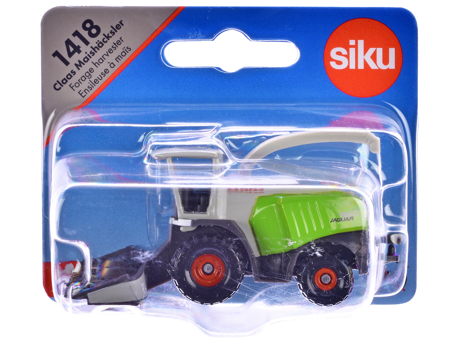 Claas 960 Jaguar Forage Harvester Green and Gray Diecast Model by Siku free shipping USA