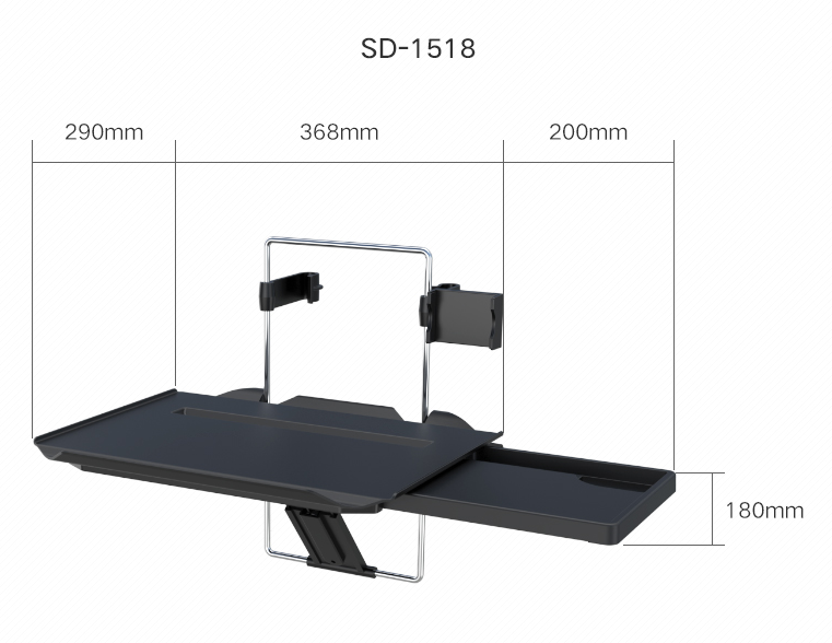 Color: SD 1518 - Car small table board car with rear folding table desk writing desk laptop tablet bracket - Premium Interior Parts from Rapidvehicles - Just $77.99! Shop now at Rapidvehicles