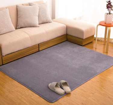 Color: Silver gray, Size: 140x200cm - Memory cotton coral velvet carpet Living room bedroom door mats Bathroom kitchen non-slip absorbent carpets - Premium Floor Mats from Rapidvehicles - Just $68.01! Shop now at Rapidvehicles