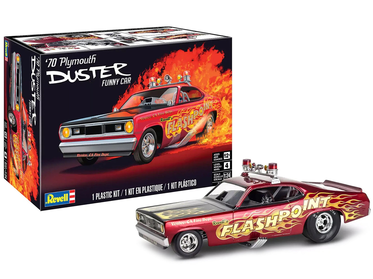 Level 4 Model Kit 1970 Plymouth Duster Funny Car 1/24 Scale Model - Premium Plymouth Models from Revell - Just $52.99! Shop now at Rapidvehicles