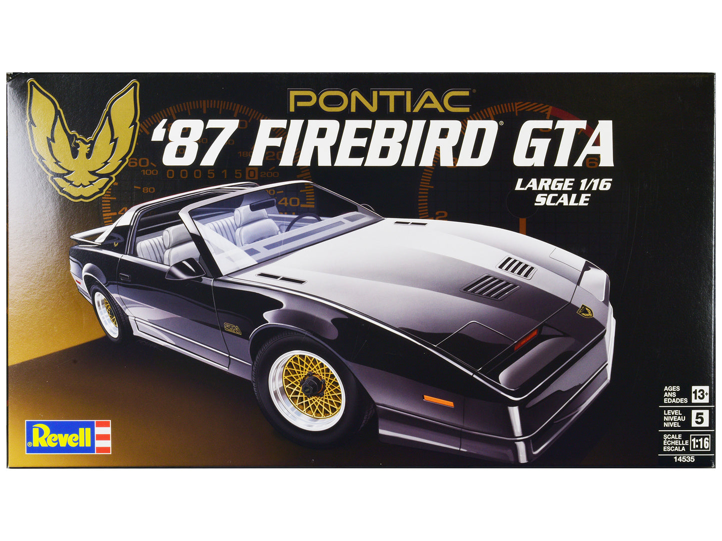 Level 5 Model Kit 1987 Pontiac Firebird GTA 1/16 Scale Model by Revell