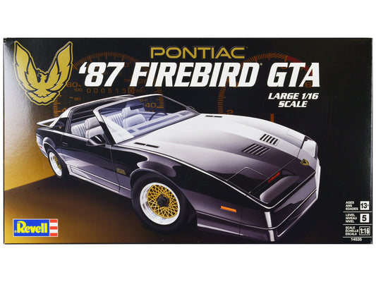 Level 5 Model Kit 1987 Pontiac Firebird GTA 1/16 Scale Model by Revell free shipping USA