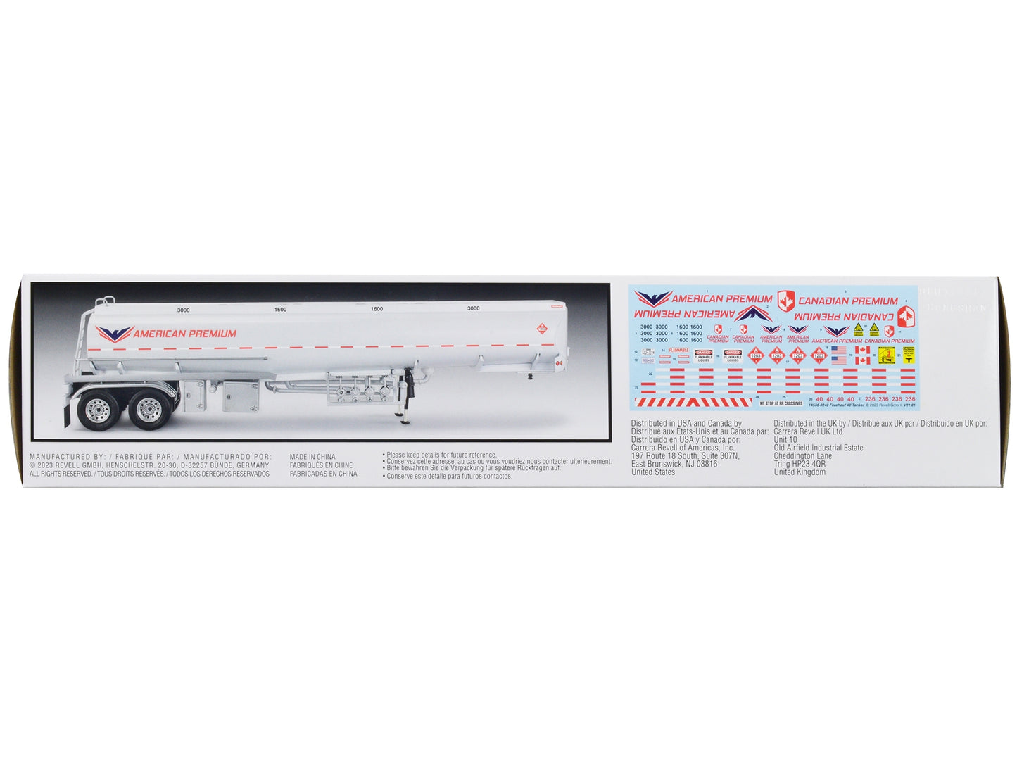 Level 4 Model Kit Fruehauf 40' Tanker Trailer 1/32 Scale Model by