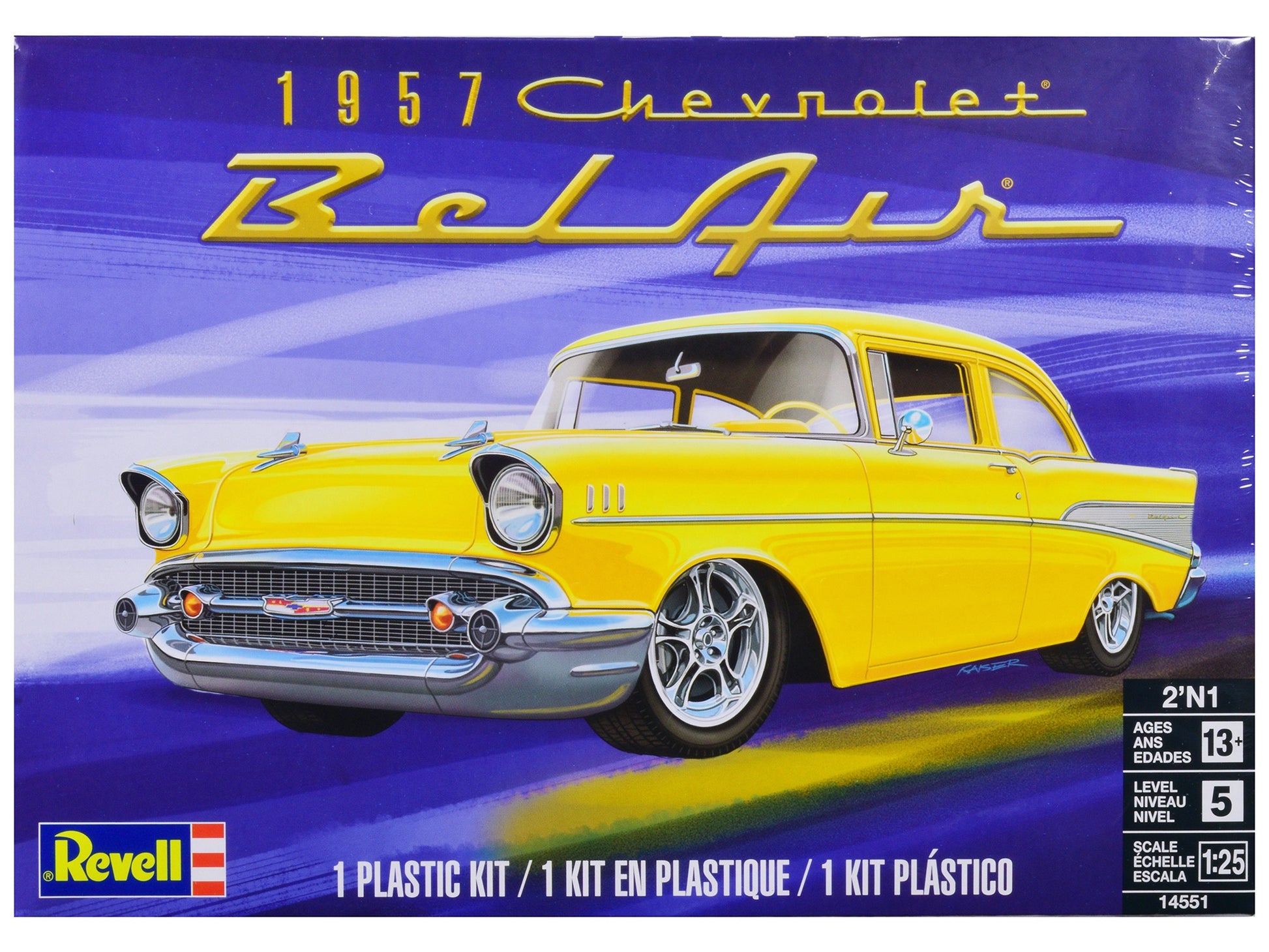 Level 5 Model Kit 1957 Chevrolet Bel Air 2-in-1 Kit 1/25 Scale - Premium Model Kits(To Built) from Revell - Just $58.49! Shop now at Rapidvehicles