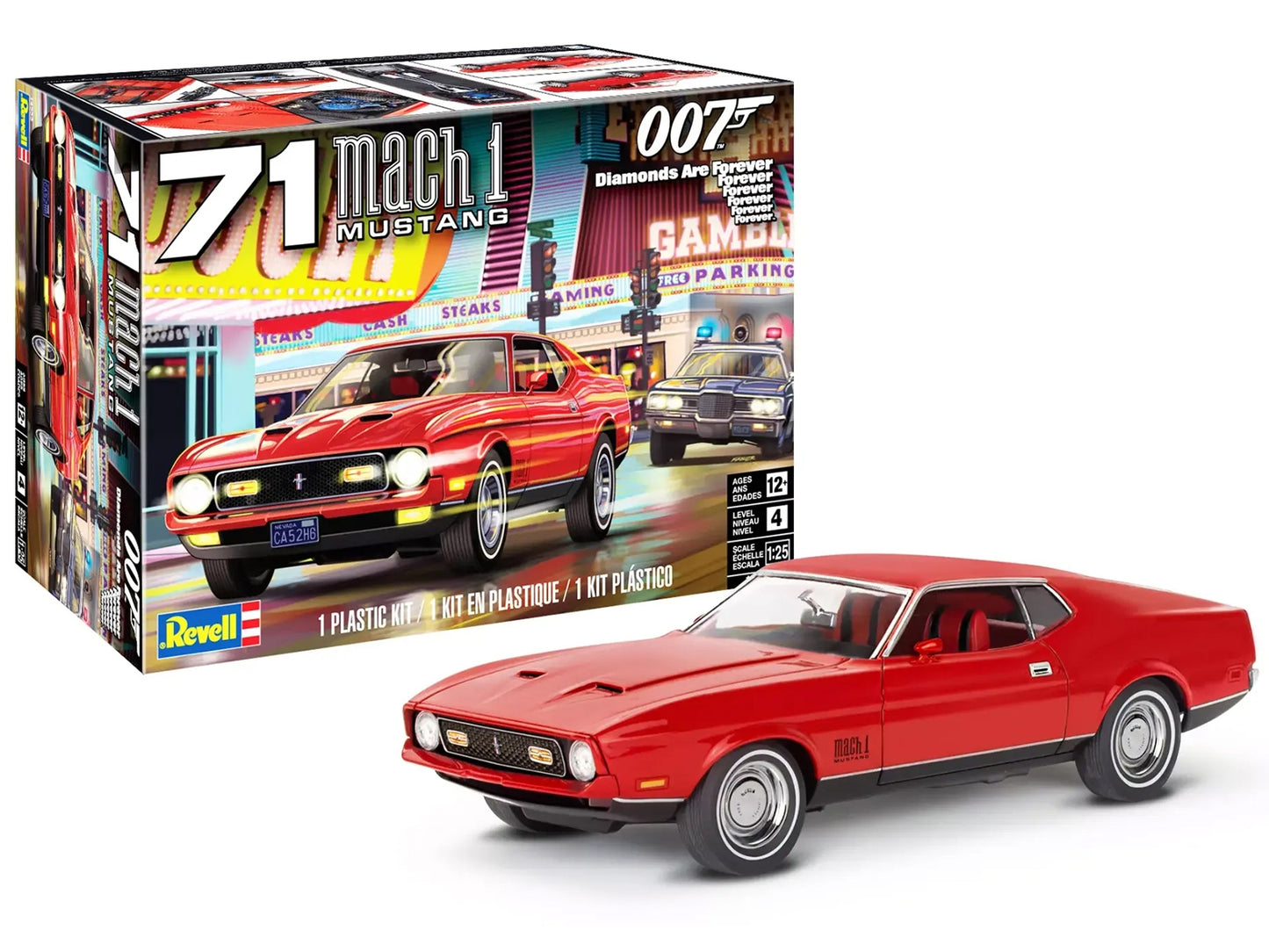 Level 4 Model Kit 1971 Ford Mustang Mach 1 James Bond 007 - Premium Model Kits(To Built) from Revell - Just $57.59! Shop now at Rapidvehicles