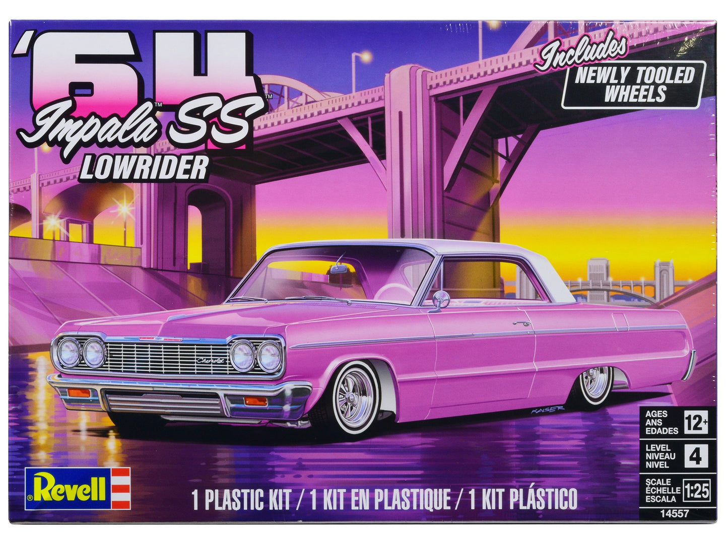 Level 4 Model Kit 1964 Chevrolet Impala SS Lowrider 1/25 Scale - Premium Model Kits(To Built) from Revell - Just $53.09! Shop now at Rapidvehicles