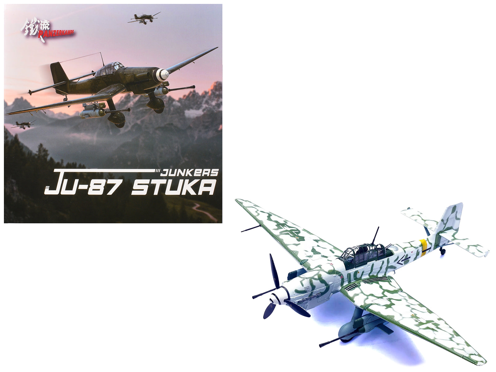 Junkers Ju 87G2 Stuka Bomber Aircraft "10.(Pz)/SG 2 Immelmann Markisch Friedland Pomerania" (1945) German Luftwaffe "Wing" Series 1/72 Diecast Model by Panzerkampf free shipping USA