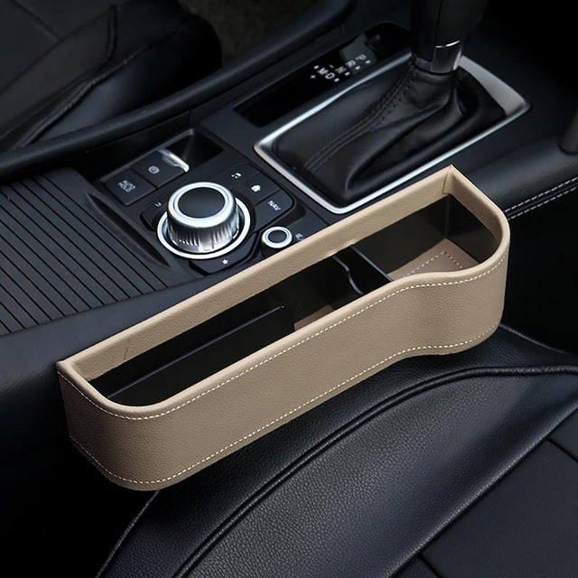 Color: Beige, Size: Right - Car Seat Gap Storage Box - Premium Key Case for Car from Rapidvehicles - Just $20.99! Shop now at Rapidvehicles