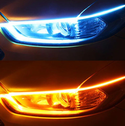 Color: Ice blue yellow, Size: 60cm-2pc, Quantity:  - Daytime - Premium Car Lights from Rapidvehicles - Just $23.99! Shop now at Rapidvehicles