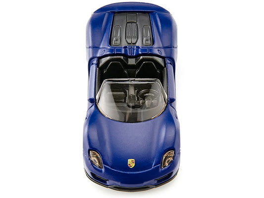 Porsche 918 Spyder Matt Blue Diecast Model Car by Siku - Premium Porsche Models from SIKU - Just $21.99! Shop now at Rapidvehicles