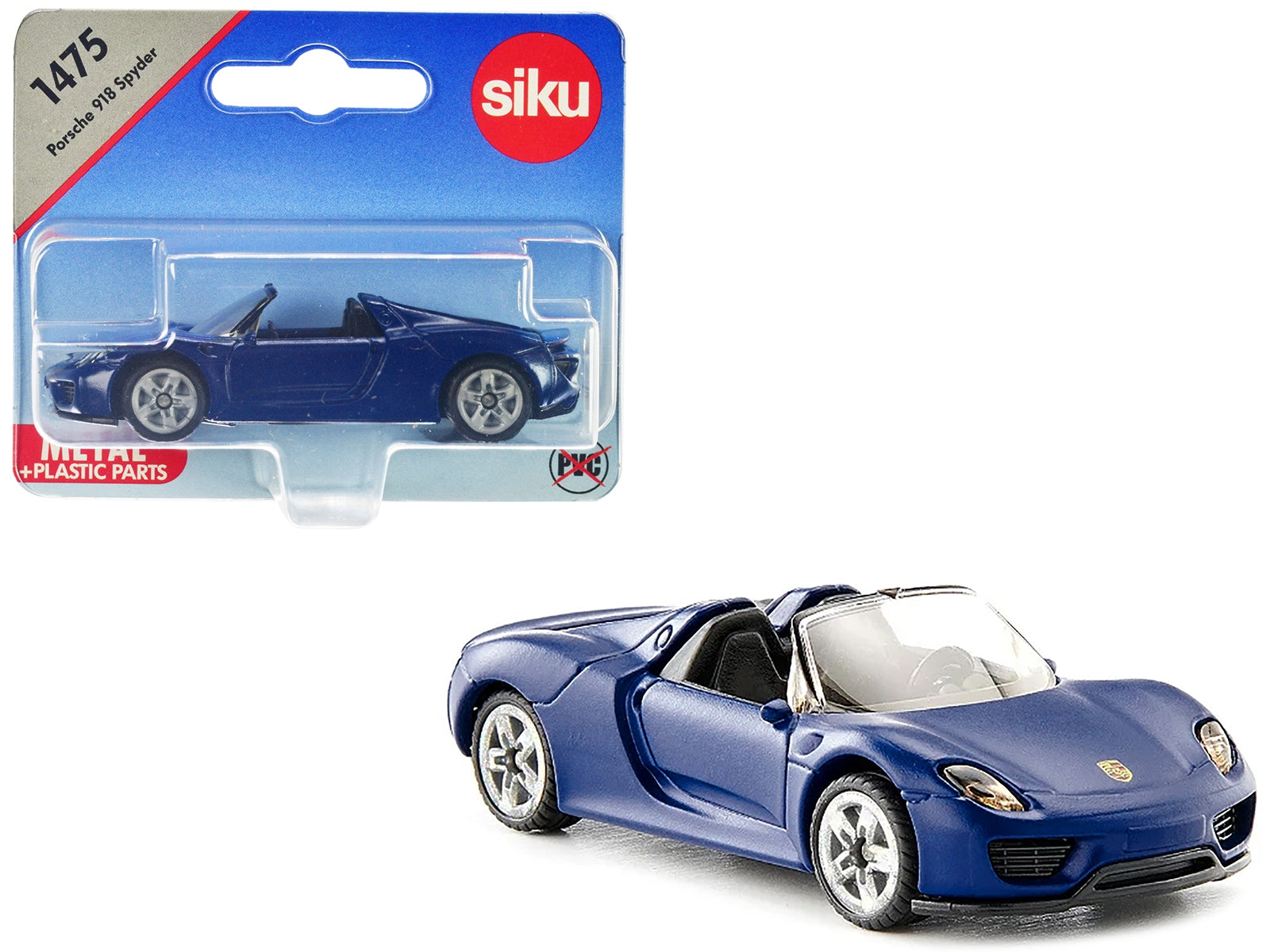 Porsche 918 Spyder Matt Blue Diecast Model Car by Siku - Premium Porsche Models from SIKU - Just $16.99! Shop now at Rapidvehicles