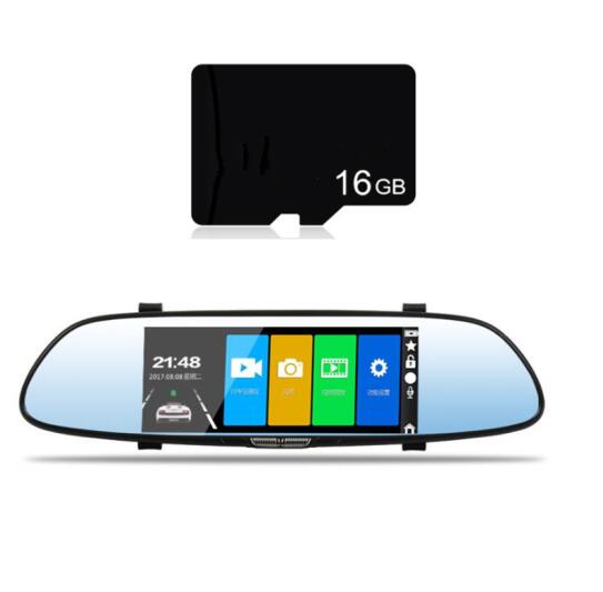 Model: With 16G Memory Card - V37 7 inch screen driving recorder - Premium Car Mirror Video from Rapidvehicles - Just $113.99! Shop now at Rapidvehicles