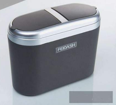 style: 2, Color: Silver - Mini Car Trash Bin 0.8L - Premium Interior Parts from Rapidvehicles - Just $17.99! Shop now at Rapidvehicles