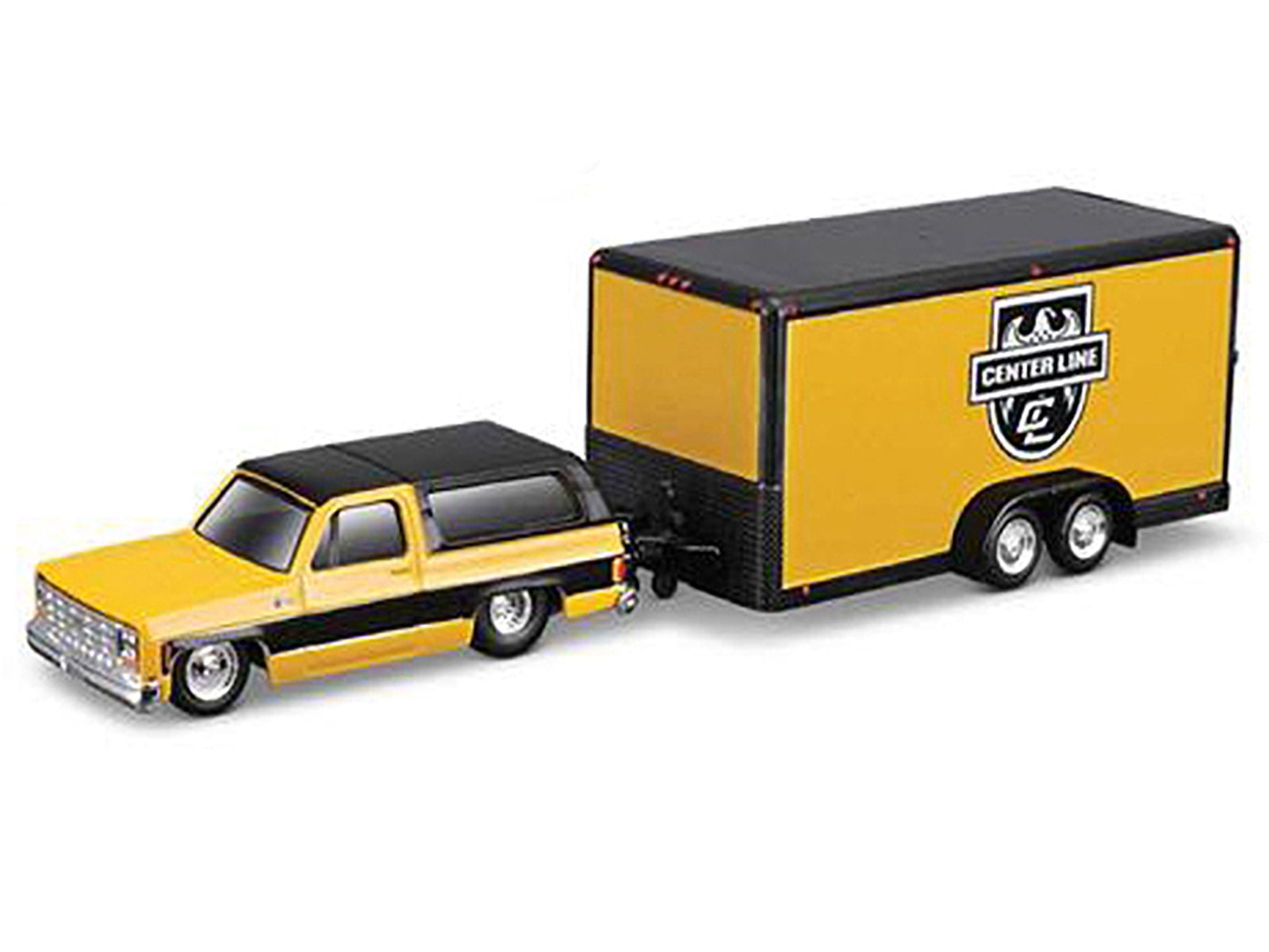 1979 Chevrolet K5 Blazer Yellow with Black Top and Stripes withFREE SHIPPING IN US - Premium Chevrolet Models from Maisto - Just $42.29! Shop now at Rapidvehicles