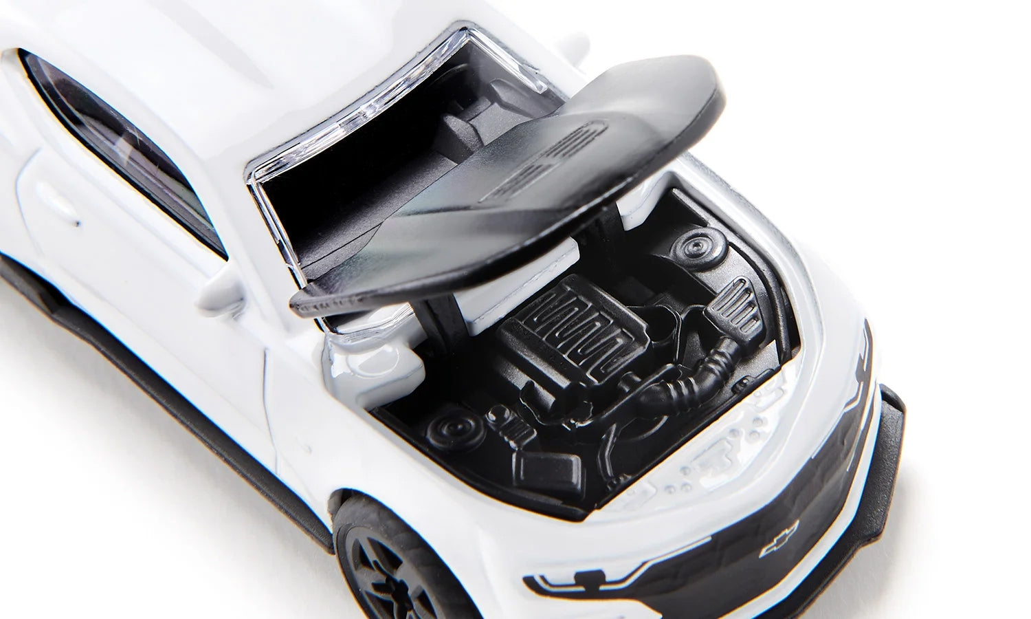 Chevrolet Camaro White with Black Hood Diecast Model Car by Siku - Premium Chevrolet Models from SIKU - Just $20.22! Shop now at Rapidvehicles