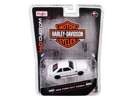 1993 Ford SVT Cobra White "Harley Davidson" 1/64 Diecast Model - Premium Harley Davidson from Maisto - Just $24.27! Shop now at Rapidvehicles