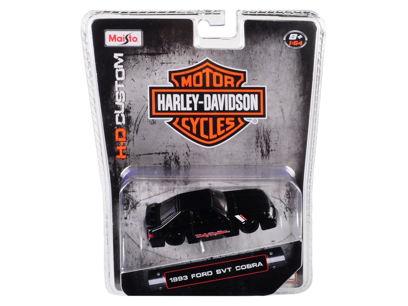 1993 Ford SVT Cobra Black "Harley Davidson" 1/64 Diecast ModelFREE SHIPPING IN US - Premium Harley Davidson from Maisto - Just $26.99! Shop now at Rapidvehicles