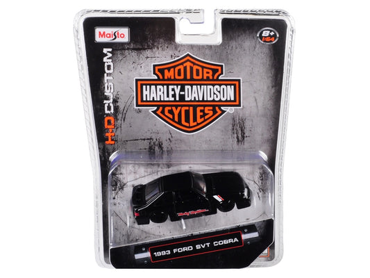 1993 Ford SVT Cobra Black "Harley Davidson" 1/64 Diecast Model - Premium Harley Davidson from Maisto - Just $26.99! Shop now at Rapidvehicles