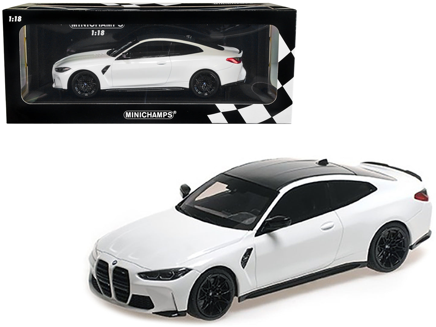 2020 BMW M4 White with Carbon Top Limited Edition to 720 pieces - Premium BMW Models from Minichamps - Just $226.79! Shop now at Rapidvehicles