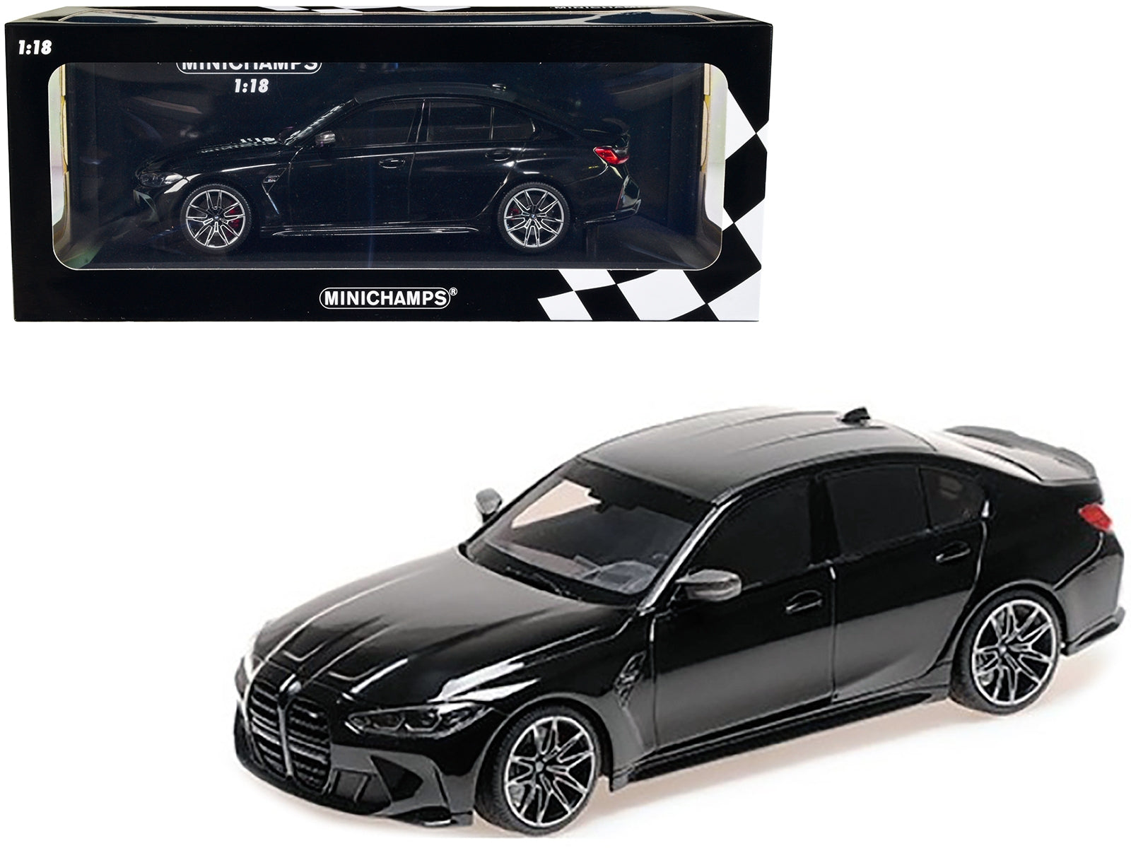 2020 BMW M3 Black Metallic with Carbon Top Limited Edition to 732 pieces Worldwide 1/18 Diecast Model Car by Minichamps - Premium BMW Models from Minichamps - Just $198.99! Shop now at Rapidvehicles