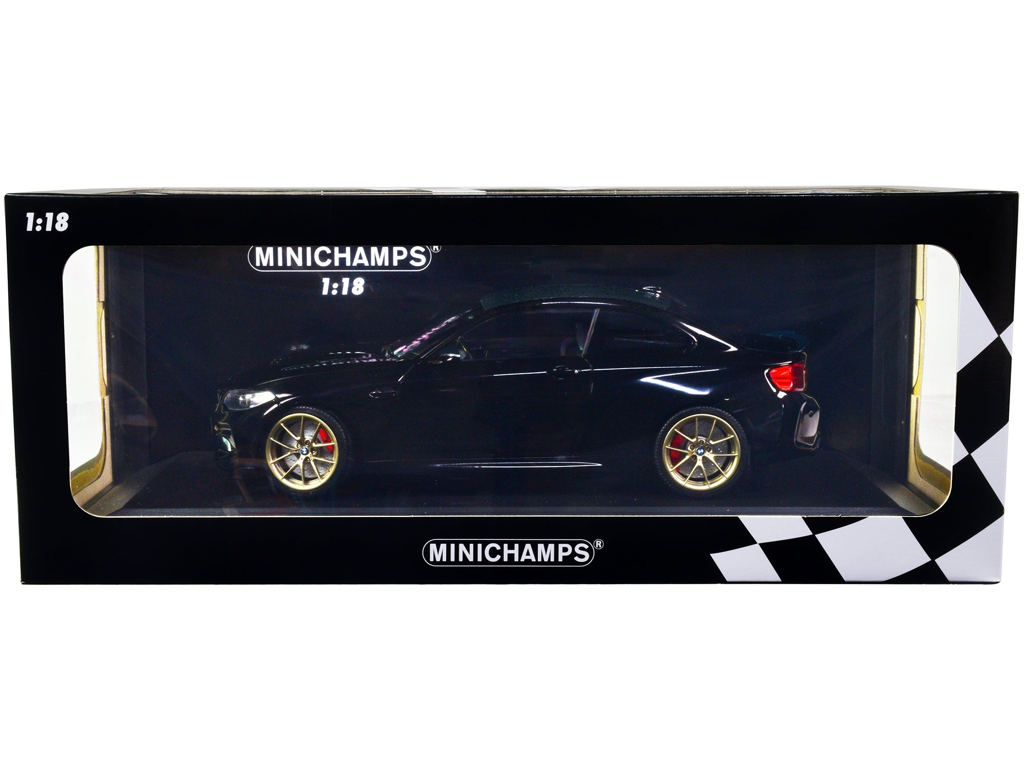 2020 BMW M2 CS Black Metallic with Carbon Top and Gold Wheels 1/18 Diecast Model Car by Minichamps - Premium BMW Models from Minichamps - Just $181.99! Shop now at Rapidvehicles