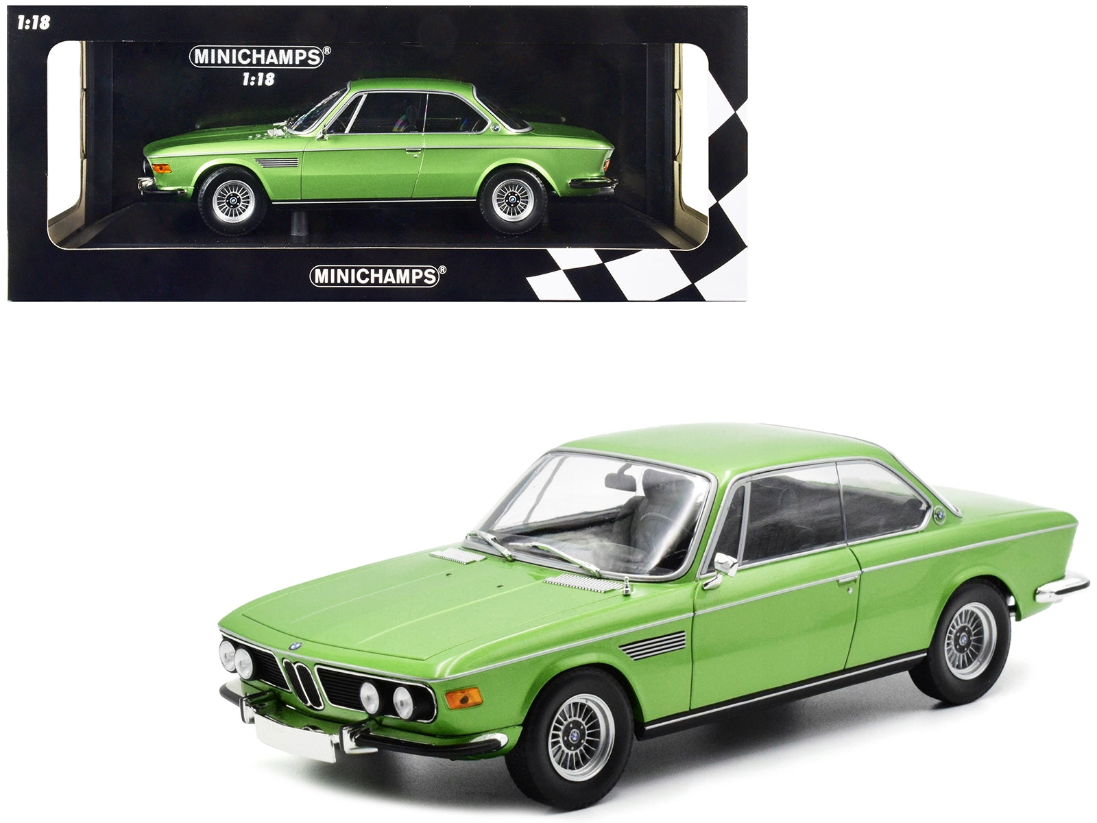 1971 BMW 3.0 CSi Green Metallic Limited Edition to 506 pieces Worldwide 1/18 Diecast Model Car by Minichamps - Premium BMW Models from Minichamps - Just $187.99! Shop now at Rapidvehicles